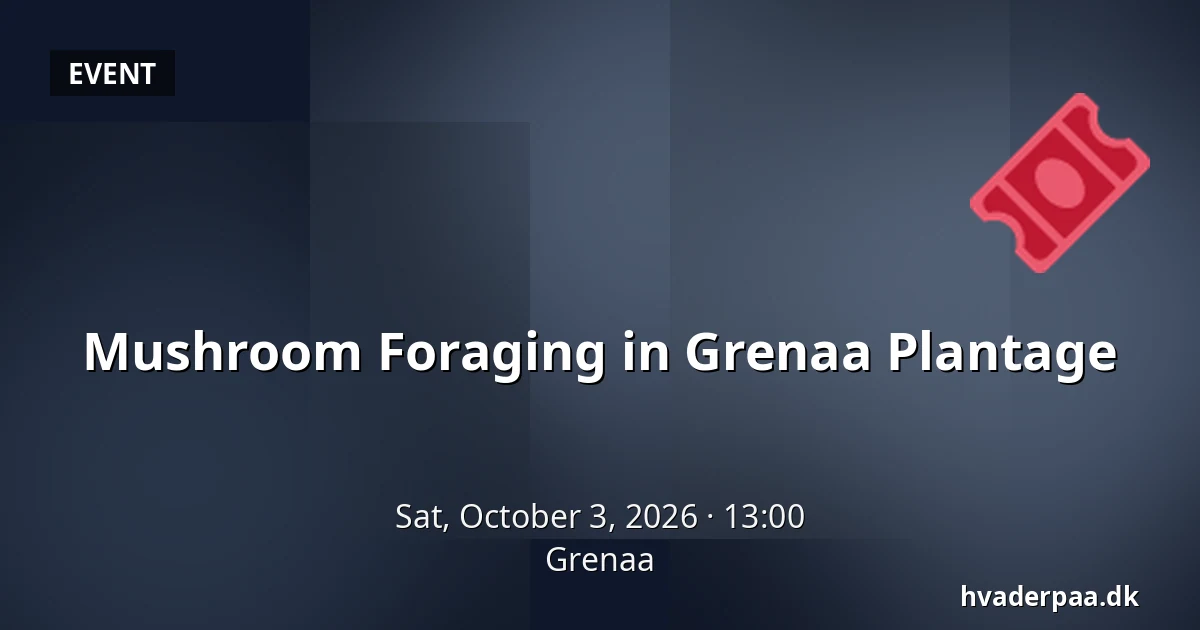 Mushroom Foraging in Grenaa Plantage — Grenaa