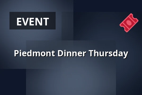 Piedmont Dinner Thursday — Butikken, Frederiksberg