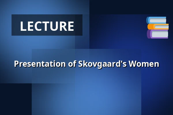 Presentation of Skovgaard's Women — Festsalen i sognegården, Viborg