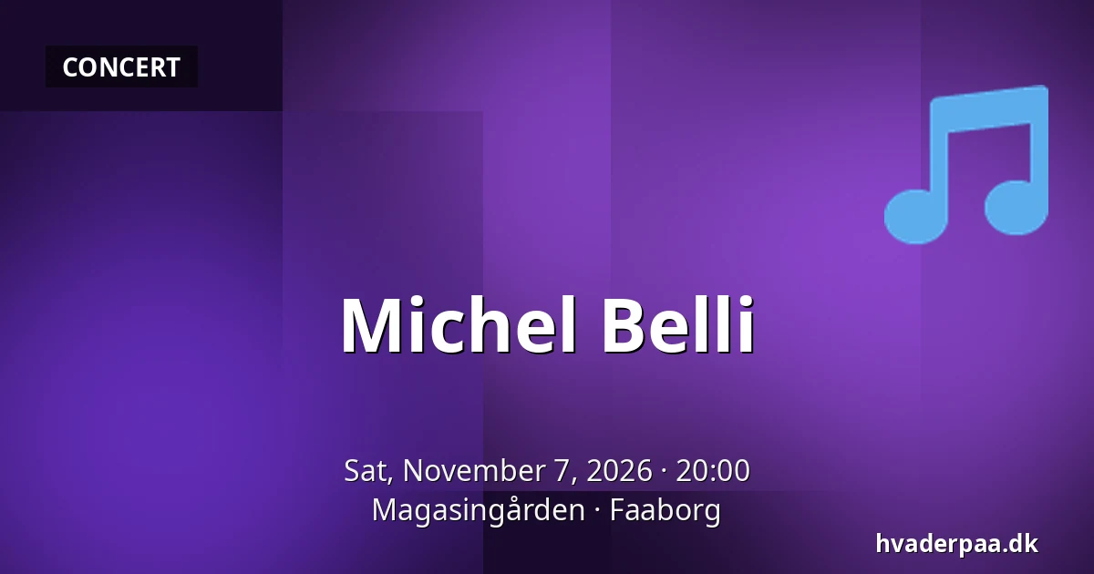 Michel Belli · Magasingården, Faaborg