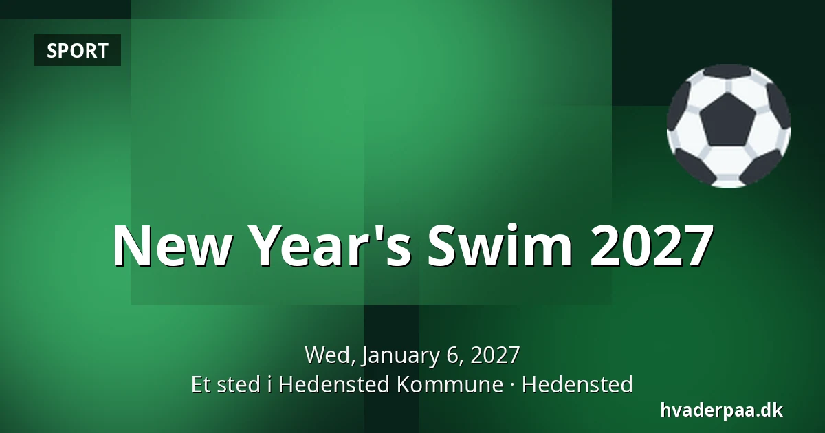 New Year's Swim 2027 · Et sted i Hedensted Kommune, Hedensted