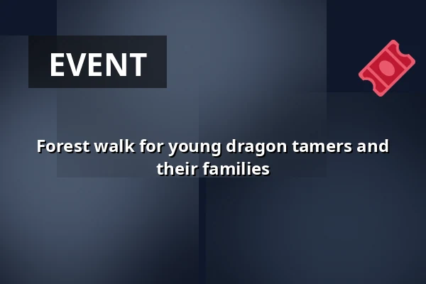 Forest walk for young dragon tamers and their families · Madpakkehuset ved Letbæk Møllesø, Tistrup