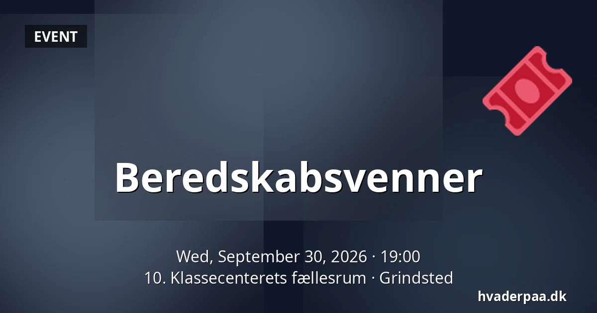 Beredskabsvenner · 10. Klassecenterets fællesrum, Grindsted