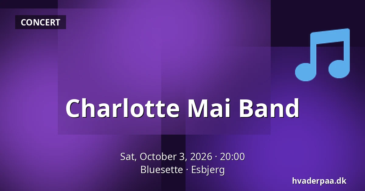Charlotte Mai Band · Bluesette, Esbjerg