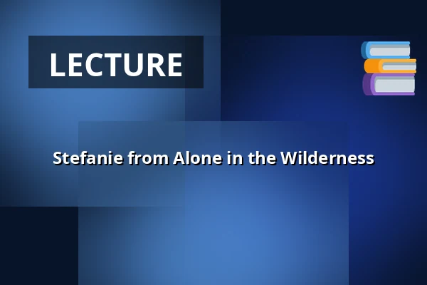 Stefanie from Alone in the Wilderness · Dagmar Bio Sdr. Felding, Sdr. Felding