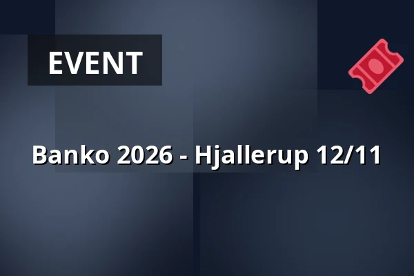 Banko 2026 - Hjallerup 12/11 · Hjallerrup Kro, Hjallerup