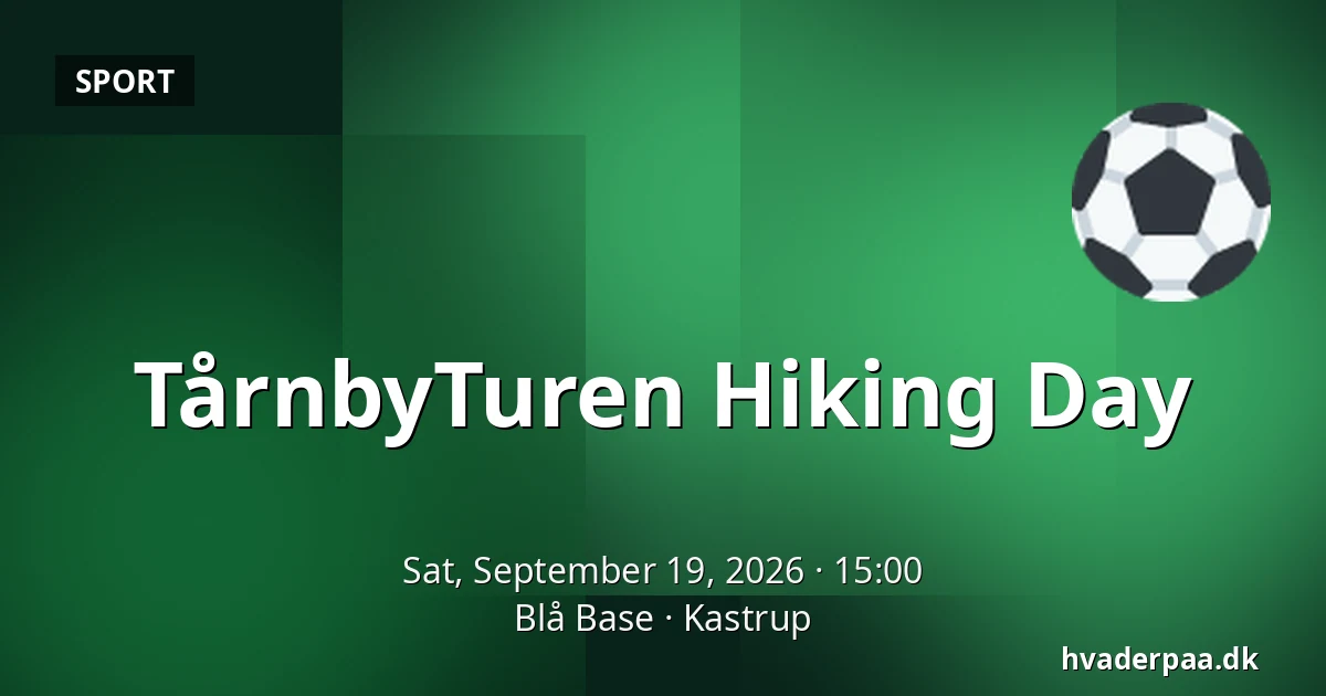 TårnbyTuren Hiking Day — Blå Base, Kastrup