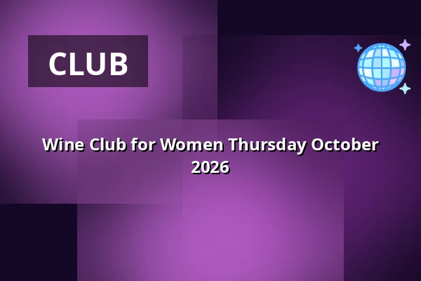 Wine Club for Women Thursday October 2026 · Butikken, Frederiksberg