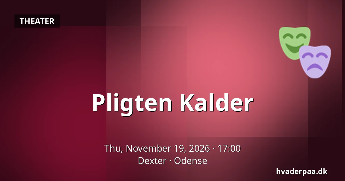 Pligten Kalder · Dexter, Odense