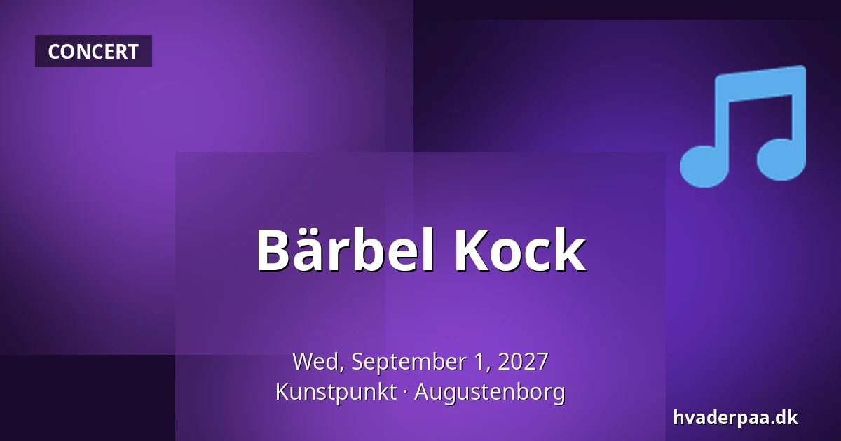 Bärbel Kock · Kunstpunkt, Augustenborg