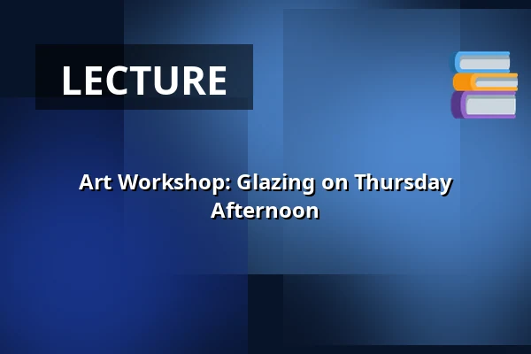 Art Workshop: Glazing on Thursday Afternoon · Mejeriet, Brædstrup
