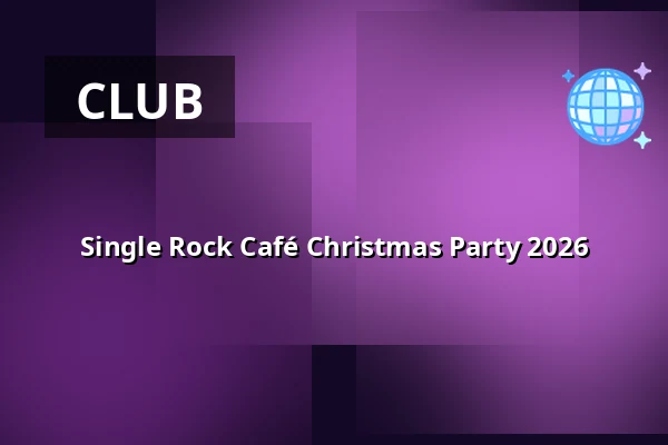 Single Rock Café Christmas Party 2026 · Restaurant Kareten, Copenhagen
