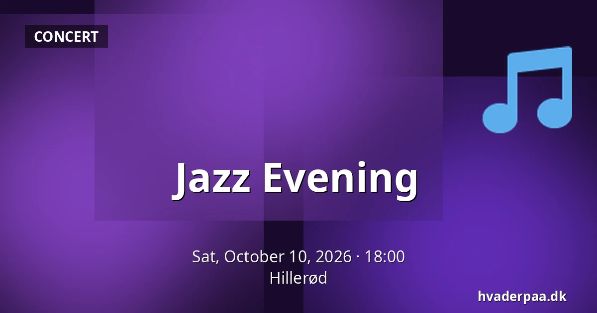 Jazz Evening · Hillerød