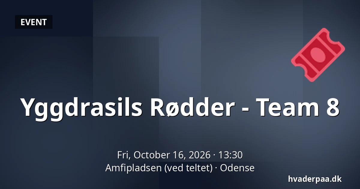 Yggdrasils Rødder - Team 8 · Amfipladsen (ved teltet), Odense