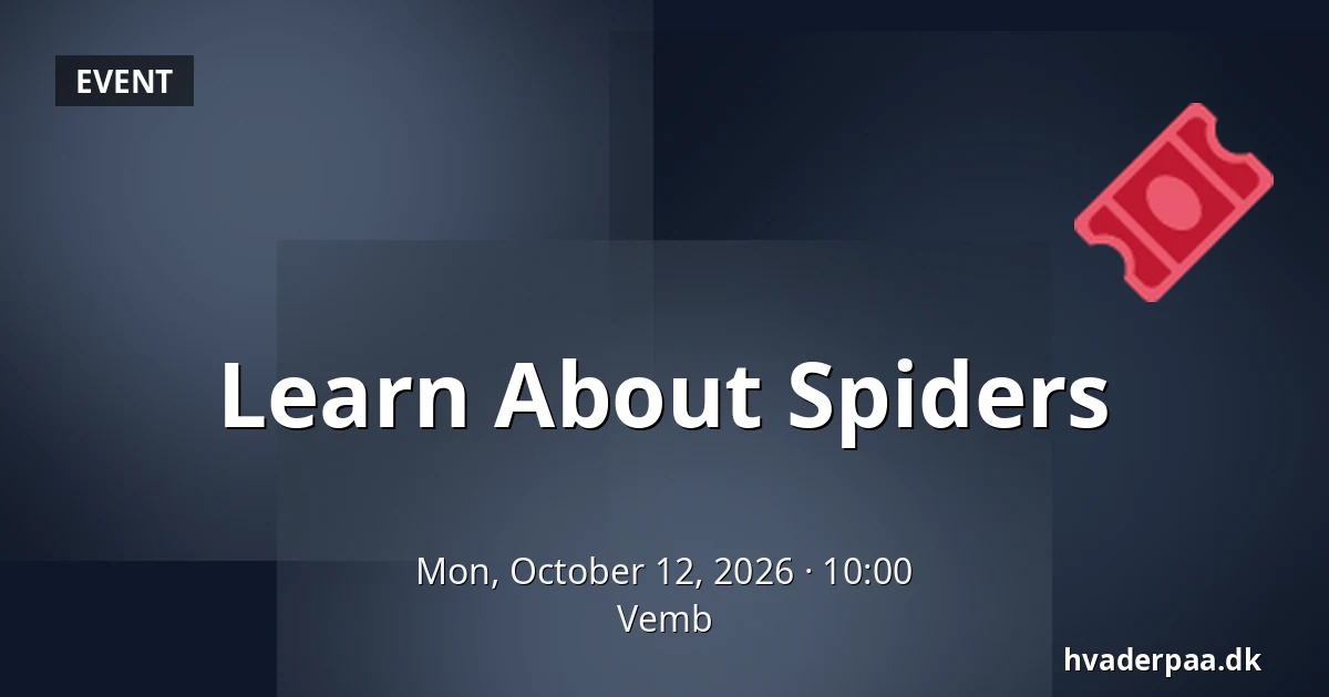 Learn About Spiders · Vemb
