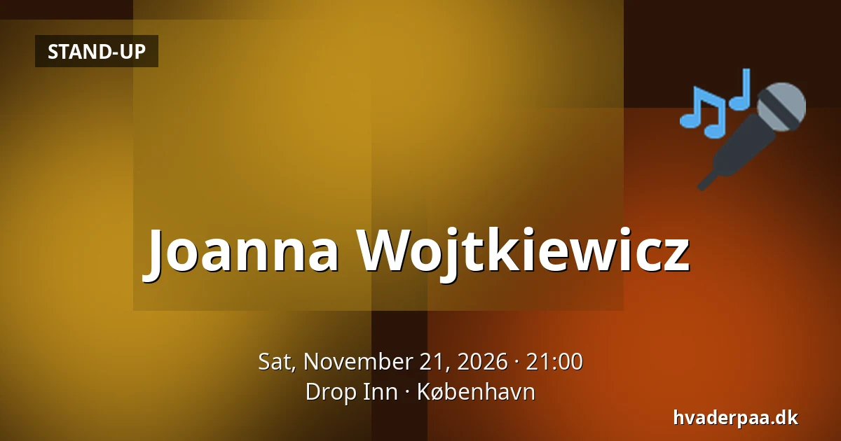 Joanna Wojtkiewicz · Drop Inn, Copenhagen
