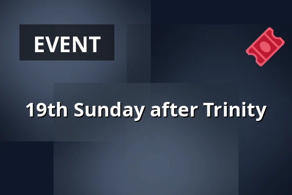 19th Sunday after Trinity · Holmens Kirke, Copenhagen