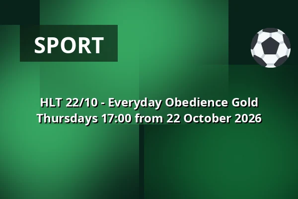 HLT 22/10 - Everyday Obedience Gold Thursdays 17:00 from 22 October 2026 · Gittemaja Hundetræning, Svinninge