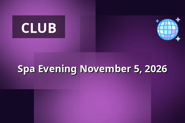 Spa Evening November 5, 2026 · Bjerringbro Sauna & Spa, Bjerringbro