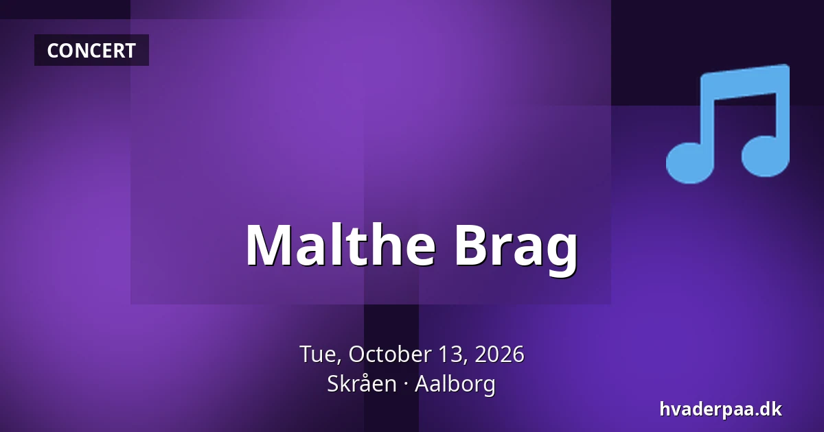 Malthe Brag · Skråen, Aalborg