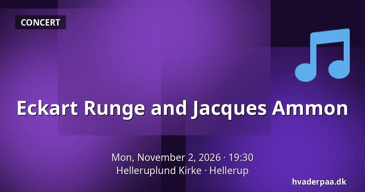 Eckart Runge and Jacques Ammon · Helleruplund Kirke, Hellerup