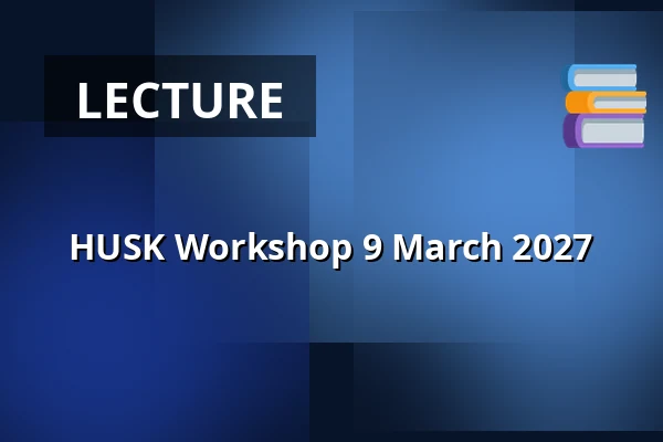 HUSK Workshop 9 March 2027 · Arena Midt, Kjellerup, Kjellerup