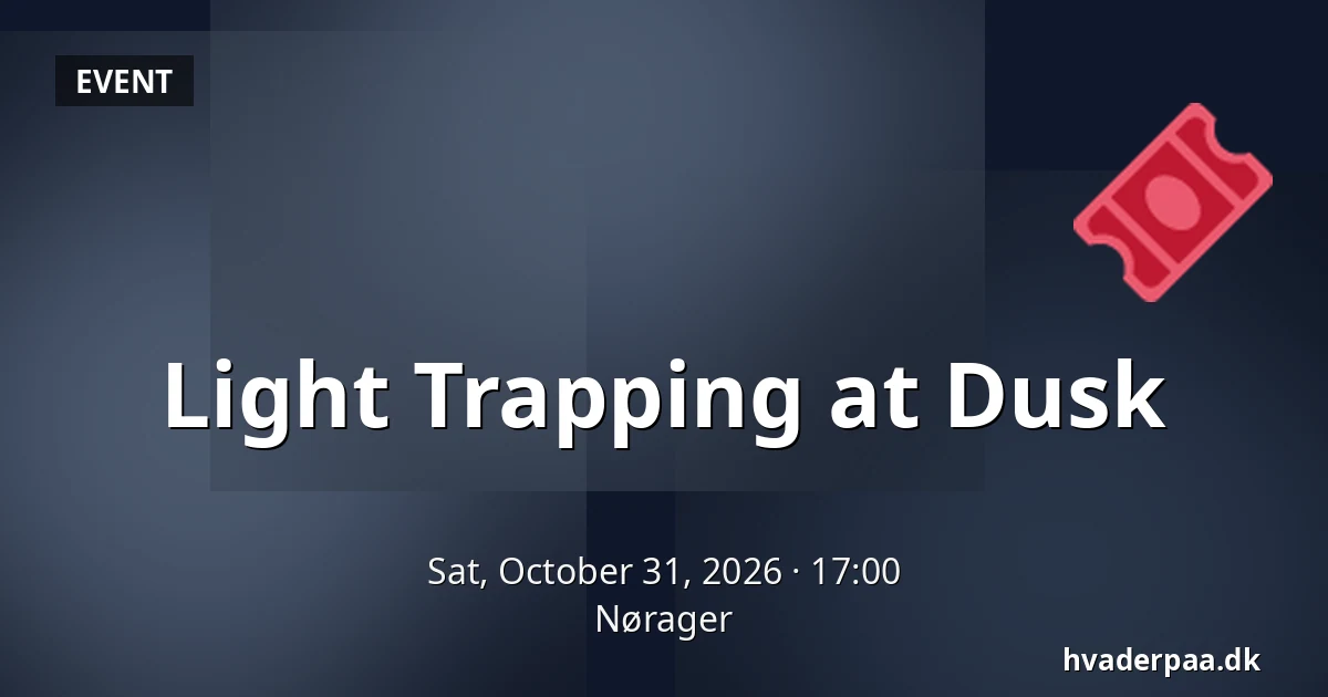 Light Trapping at Dusk · Nørager