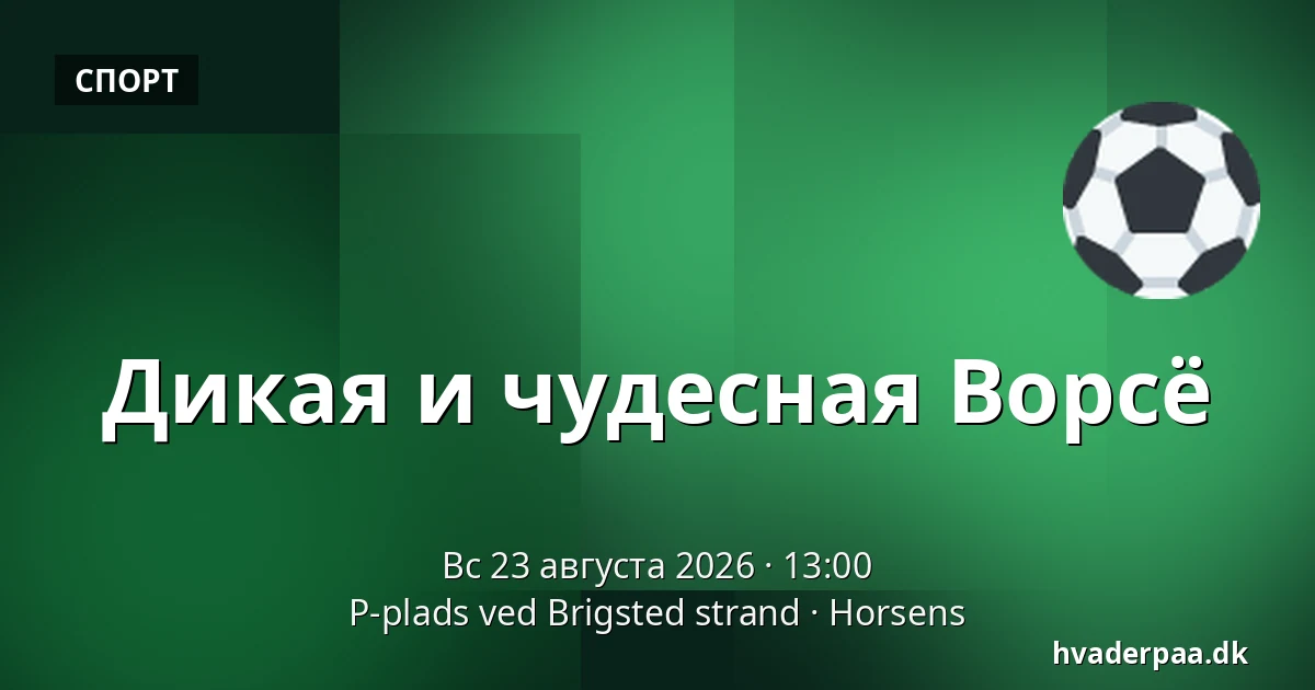 Дикая и чудесная Ворсё — P-plads ved Brigsted strand, Хорсенс