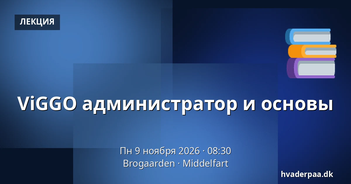 ViGGO администратор и основы — Brogaarden, Миддельфарт