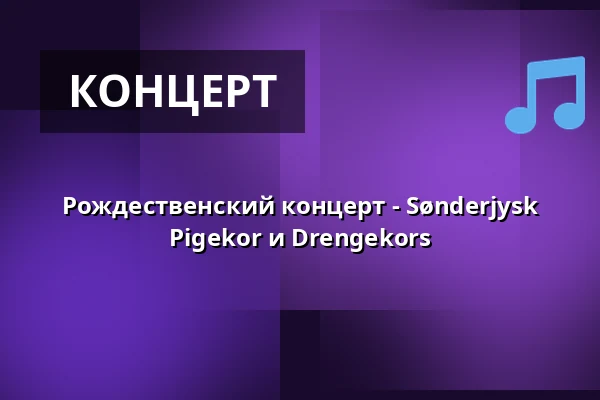 Рождественский концерт - Sønderjysk Pigekor и Drengekors — Koncertsalen Alsion, Сённерборг