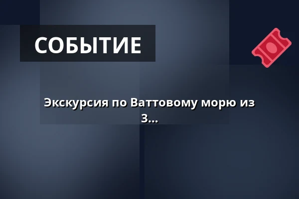 Экскурсия по Ваттовому морю из Докхавнена, продолжительность около 3 часов · Dokhavnen Esbjerg, Эсбьерг
