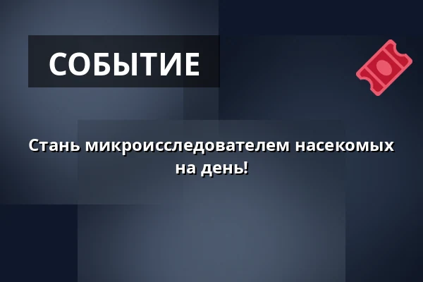 Стань микроисследователем насекомых на день! · Эсбьерг