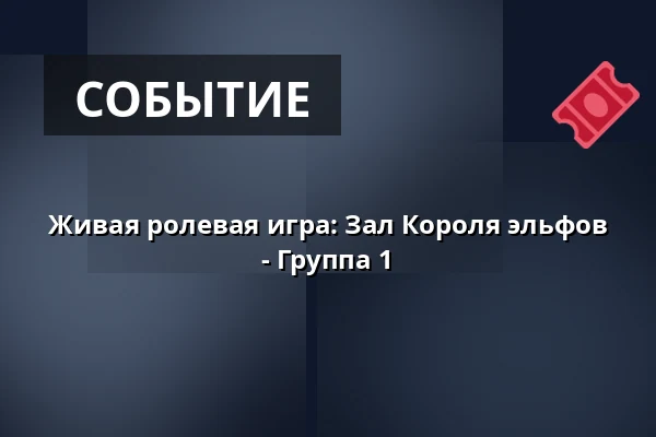 Живая ролевая игра: Зал Короля эльфов - Группа 1 · Hovedindgangen ved H.C. Andersens Hus., Оденсе