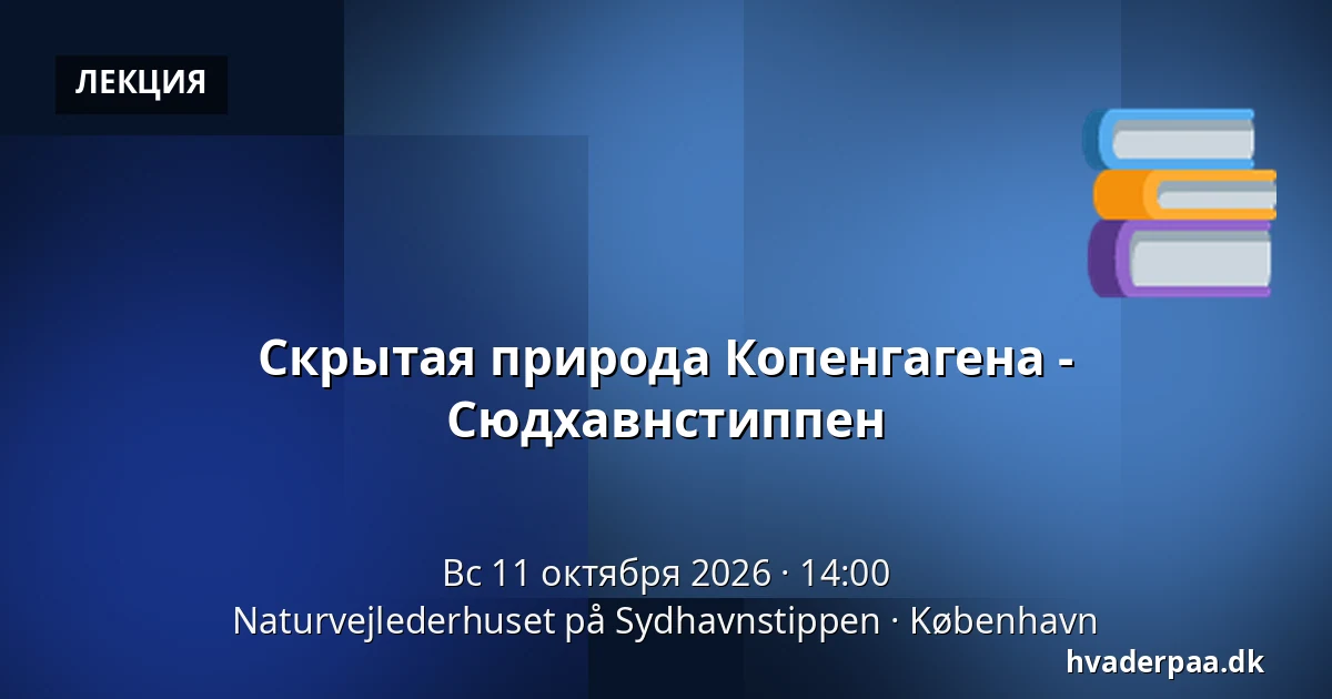Скрытая природа Копенгагена - Сюдхавнстиппен · Naturvejlederhuset på Sydhavnstippen, Копенгаген
